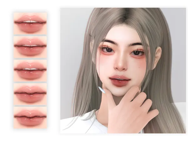 Mix Mouth Preset D1 5 by simsfinds - The Sims 4 Custom Content