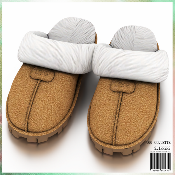 Alpha UGG Coquette Slippers by simsfinds - The Sims 4 Custom Content
