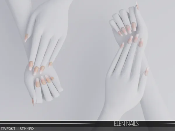 Alpha Elen nails - The Sims 4 Custom Content