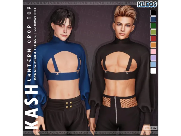 Alpha Kash Lantern Crop Top - The Sims 4 Custom Content
