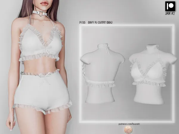 Alpha ENVY PJ OUTFIT P155 P156 (JAN 23) tr by busratr - The Sims 4 Custom Content