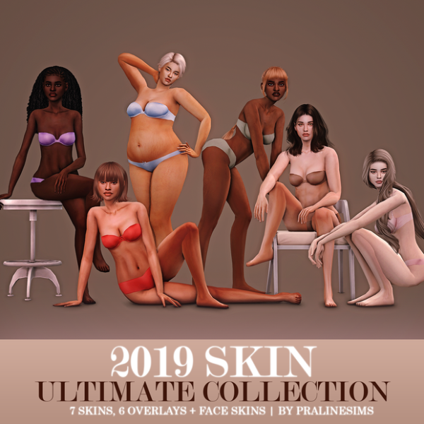 Mix 2019 SKIN Ultimate Collection by simsfinds - The Sims 4 Custom Content