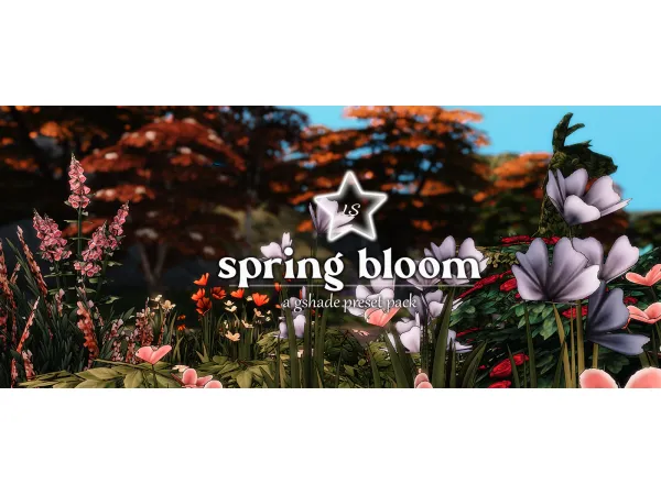 Mix spring bloom a gshade preset pack by simsfinds - The Sims 4 Custom Content