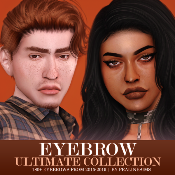 Mix EYEBROW Ultimate Collection by simsfinds - The Sims 4 Custom Content