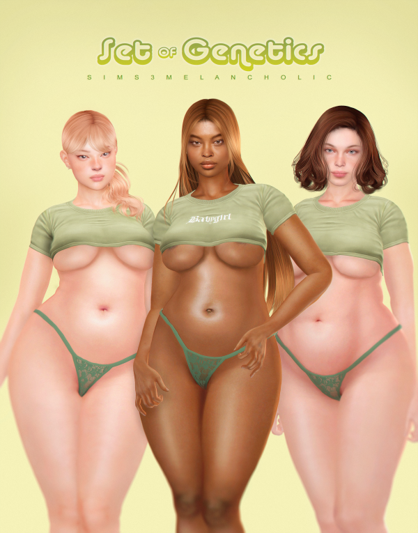 Alpha Set of genetics by simsfinds - The Sims 4 Custom Content