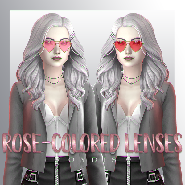 Maxis Match Rose colored Lenses by simsfinds - The Sims 4 Custom Content