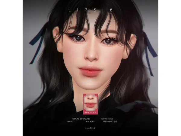 Mix MMSIMS Lips 6 by MMSIMS Update - The Sims 4 Custom Content
