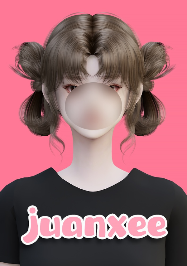 Alpha SYJ Hair by simsfinds - The Sims 4 Custom Content