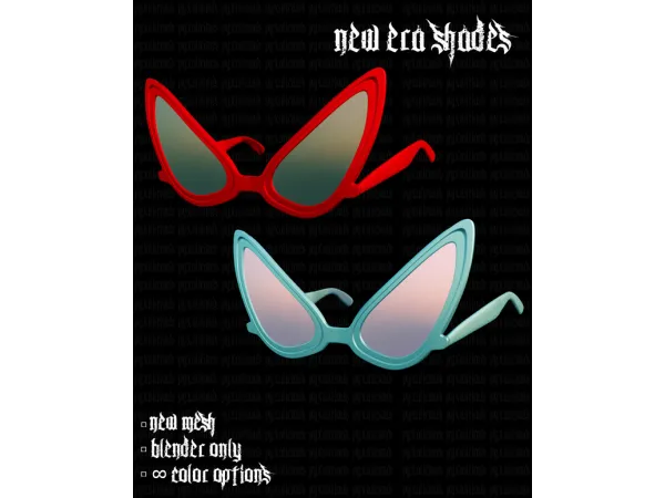 Mix NEW ERA SHADES by pyxalicious - The Sims 4 Custom Content