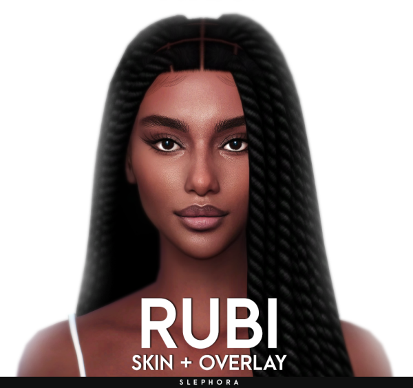 Alpha RUBI SKIN OVERLAY by simsfinds - The Sims 4 Custom Content