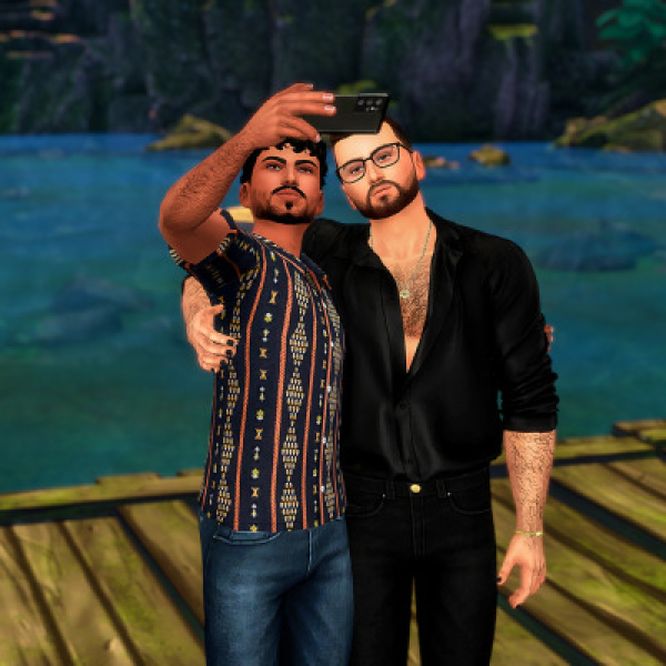 Mix Boyfriends Selfie Pose by simsfinds - The Sims 4 Custom Content
