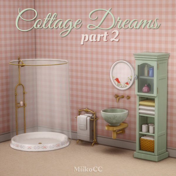Maxis Match Cottage Dreams object set (part 2) by simsfinds - The Sims 4 Custom Content