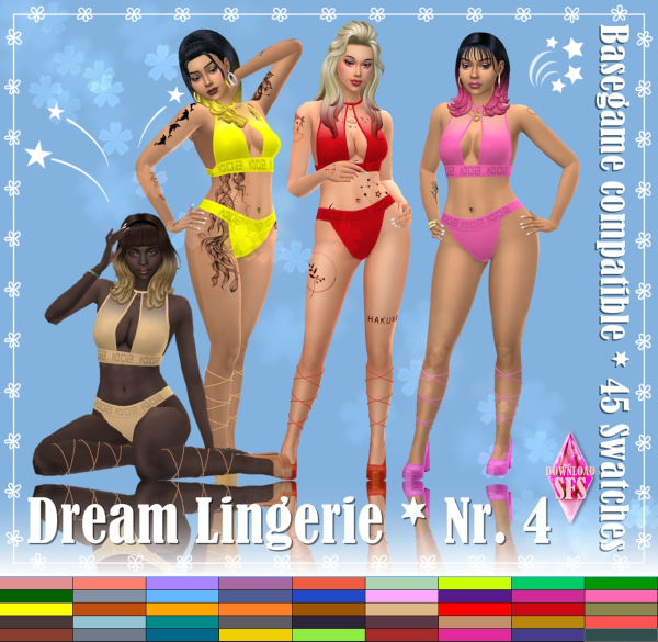 Maxis Match Dream Lingerie Nr 4 by simsfinds - The Sims 4 Custom Content