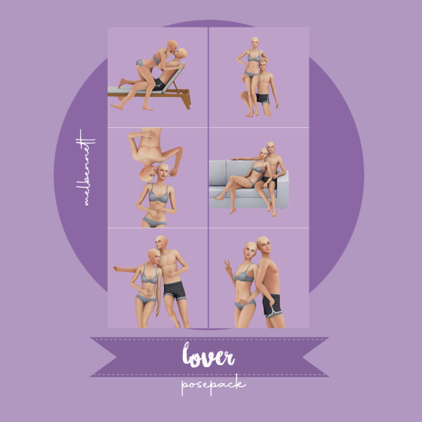 Mix Lover Posepack by melbennett - The Sims 4 Custom Content