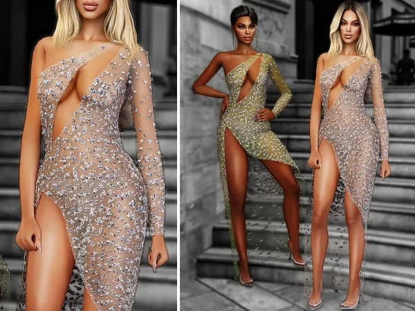 Alpha AmfAR Venice Gala Gown cool_content_star by cool_content_star - The Sims 4 Custom Content