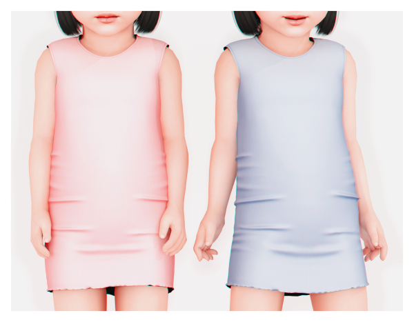 Alpha Ducky Dress by plbsims - The Sims 4 Custom Content