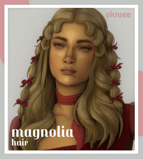 Maxis Match magnolia hair by simsfinds - The Sims 4 Custom Content