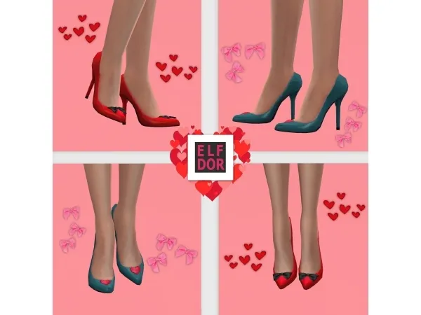 Maxis Match Valentines High Heels - The Sims 4 Custom Content