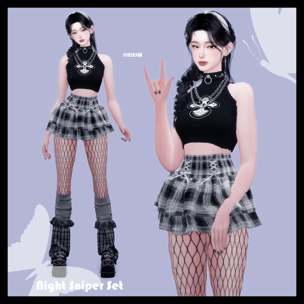 Alpha [KIKIW]Night Sniper Set by simsfinds - The Sims 4 Custom Content