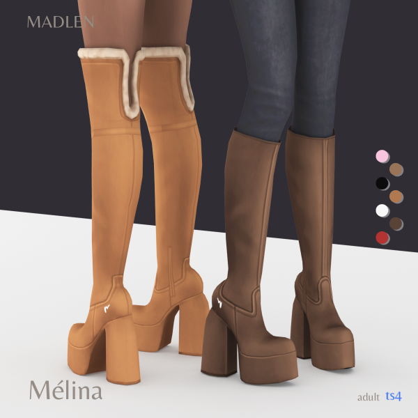 Maxis Match Mélina Boots by madlensims - The Sims 4 Custom Content