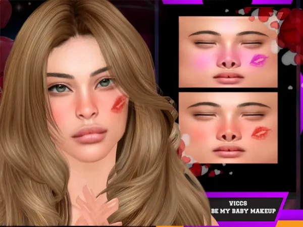 Alpha VICCS_ BE MY BABE MAKEUP BLUSH (TEEN ELDER) - The Sims 4 Custom Content