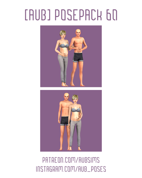 Mix [AuB] Posepack 60 by AuB_Sims - The Sims 4 Custom Content