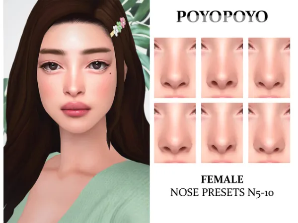 FEMALE Nose Presets N5-10 by [poyopoyo]