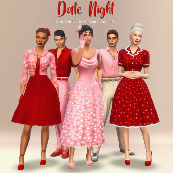 Maxis Match February 2023 Date Night Collection by simsfinds - The Sims 4 Custom Content