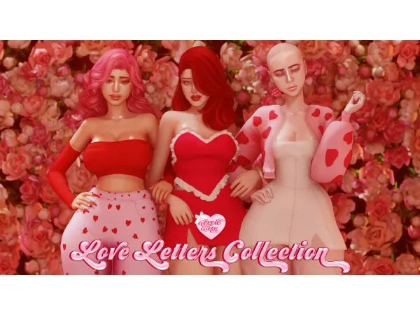 Alpha cuupid corp love letters collection - The Sims 4 Custom Content