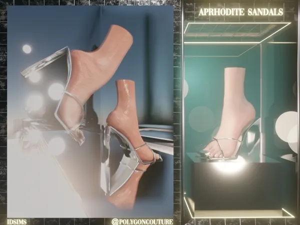Alpha Aprhodite Sandals by polygoncouture - The Sims 4 Custom Content