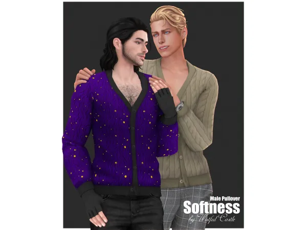 Maxis Match Softness (male pullover) by Wistful Castle - The Sims 4 Custom Content