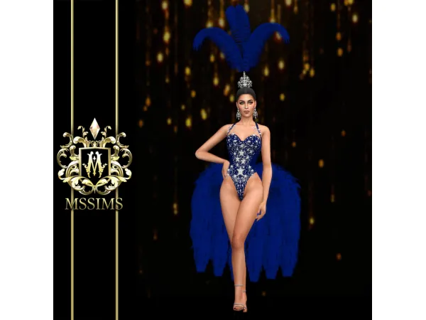 Alpha SHOW GIRLS COSTUME FOR by Mssims4 - The Sims 4 custom content