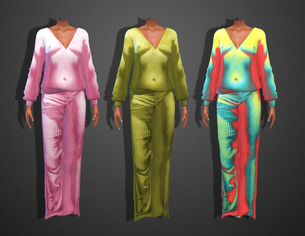 Alpha Fitted sweatshirt with Body Morph print Style with matching Body Morph bottoms for a complete look by fusionstylesims4 - The Sims 4 Custom Content