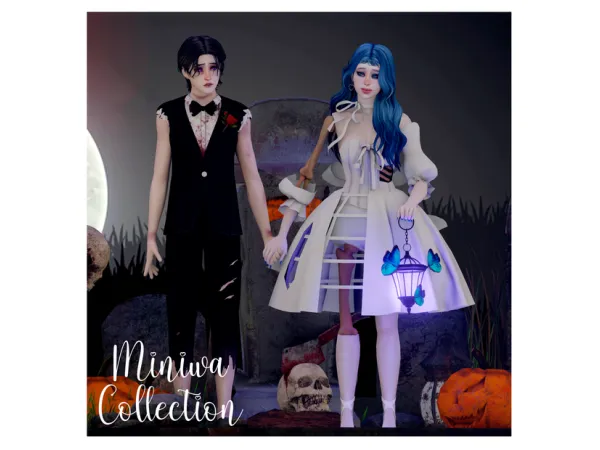 CORPSE BRIDE DRESS & VIVIAN OUTFIT (UPDATED) by miniwa