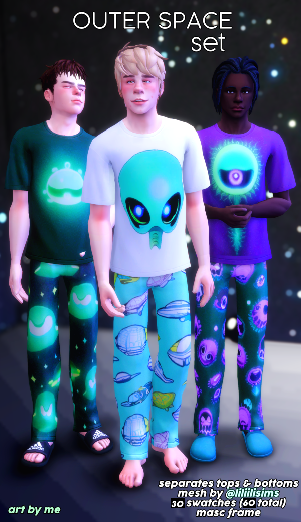 Maxis Match Outer Space (Set) by simsfinds - The Sims 4 Custom Content