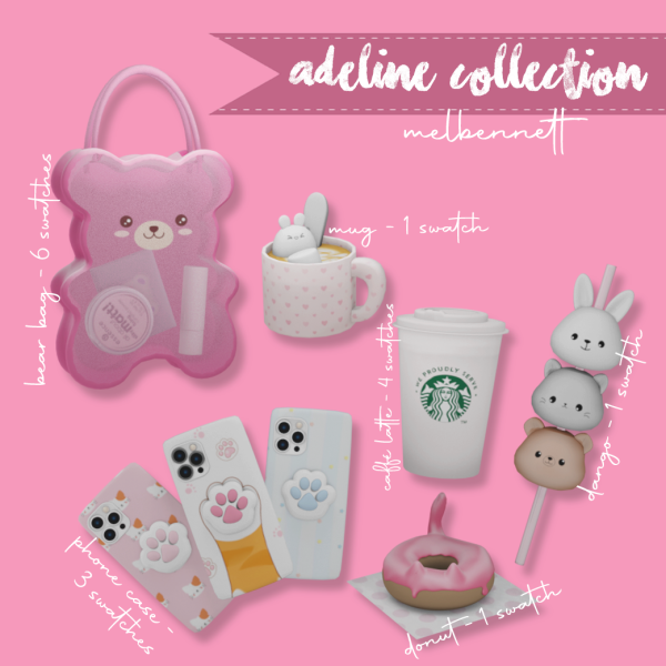Mix Adeline Collection by melbennett - The Sims 4 Custom Content