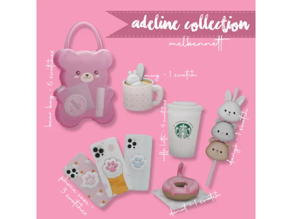 Mix Adeline Collection - The Sims 4 Custom Content