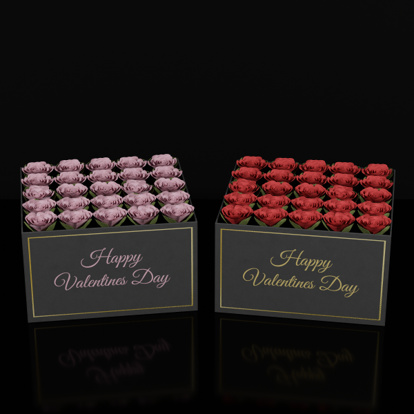 Mix Valentines Luxe Themed Box of Roses by simsfinds - The Sims 4 Custom Content