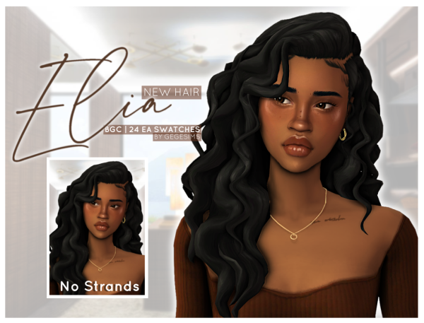 Maxis Match Elia Hair by simsfinds - The Sims 4 Custom Content