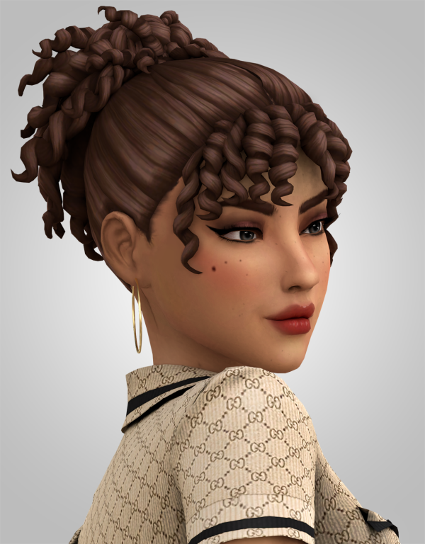 Maxis Match Eda Hair The Simmer by simsfinds - The Sims 4 Custom Content