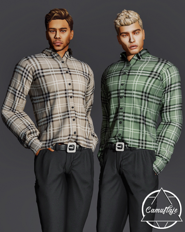 Alpha History Academia (Male) Buttons Up Shirt by simsfinds - The Sims 4 Custom Content