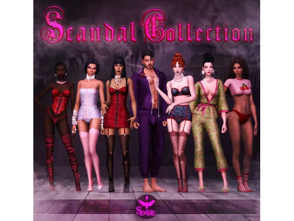 Maxis Match The Scandal Collection by Sentate - The Sims 4 Custom Content