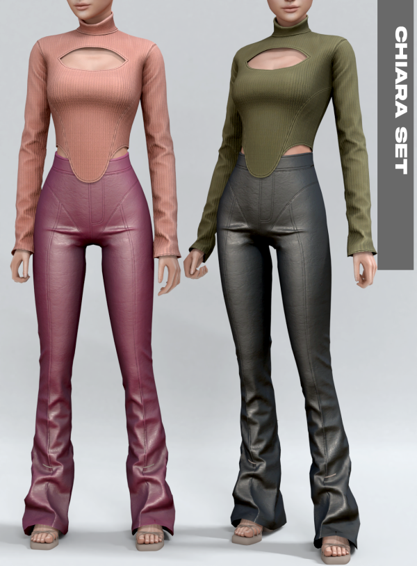 Alpha Chiara Set by simsfinds - The Sims 4 Custom Content