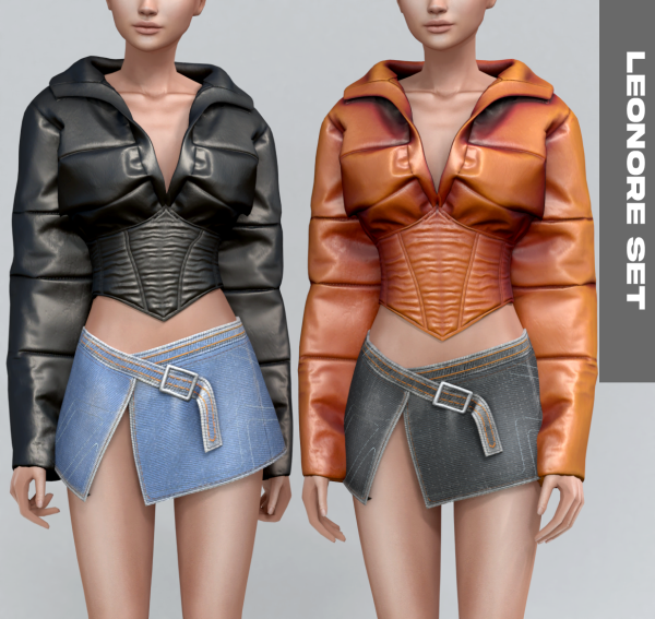 Alpha Leonor Set by simsfinds - The Sims 4 Custom Content