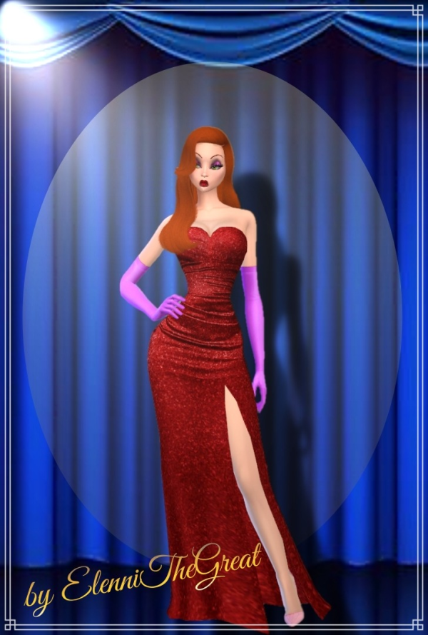 Maxis Match JESSICA RABBIT by simsfinds - The Sims 4 Custom Content