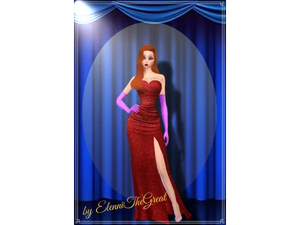 Maxis Match JESSICA RABBIT - The Sims 4 Custom Content