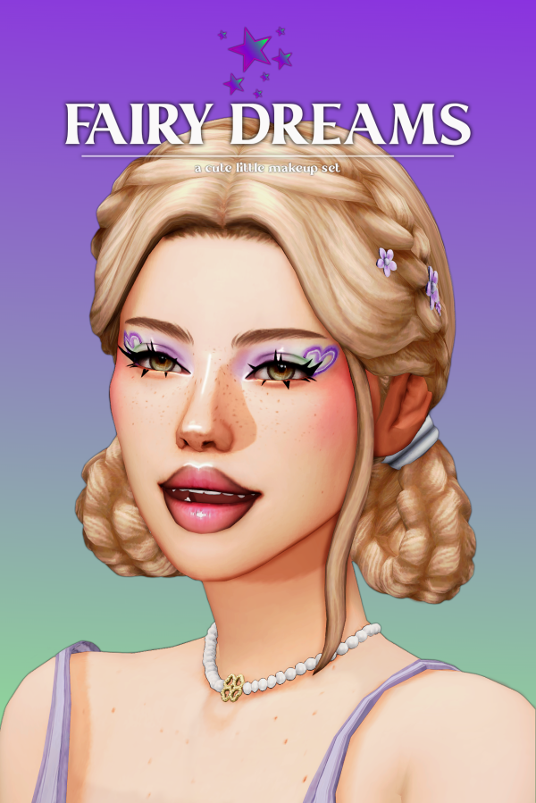 Maxis Match fairy dreams a cute little makeup set by simsfinds - The Sims 4 Custom Content