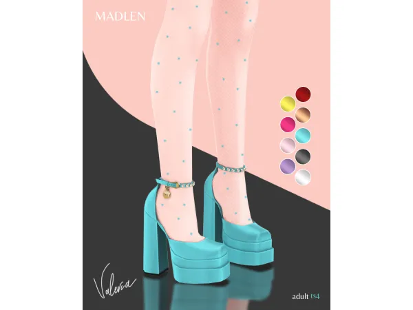 Maxis Match Valeria Shoes by Madlen - The Sims 4 Custom Content