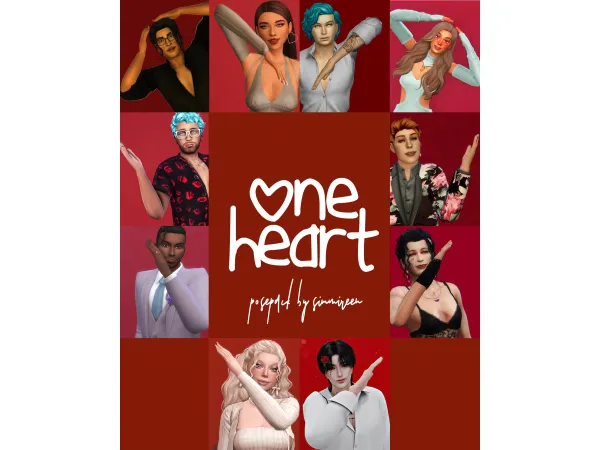 Mix One heart by simmireen - The Sims 4 Custom Content