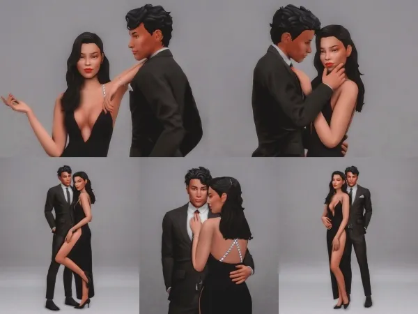 Mix Classy Couple Pose Pack by katverse - The Sims 4 Custom Content
